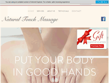 Tablet Screenshot of naturaltouchmassagedbq.com
